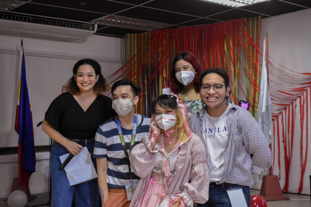 Julia Rivera (center) from the School of Multimedia Arts (SoMA) was one of the Best Dressed awardees during Frosh Night 2022.